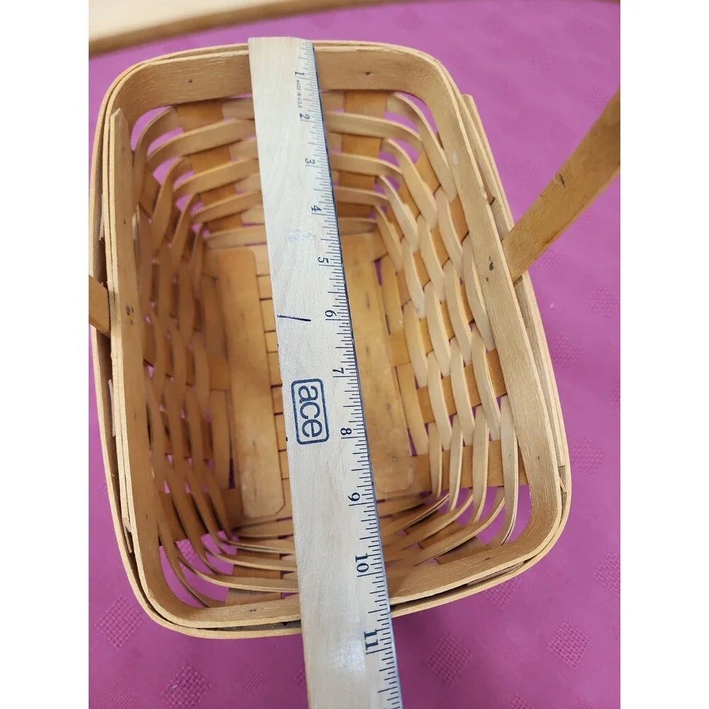 Vintage Longaberger Small Market Basket 11
